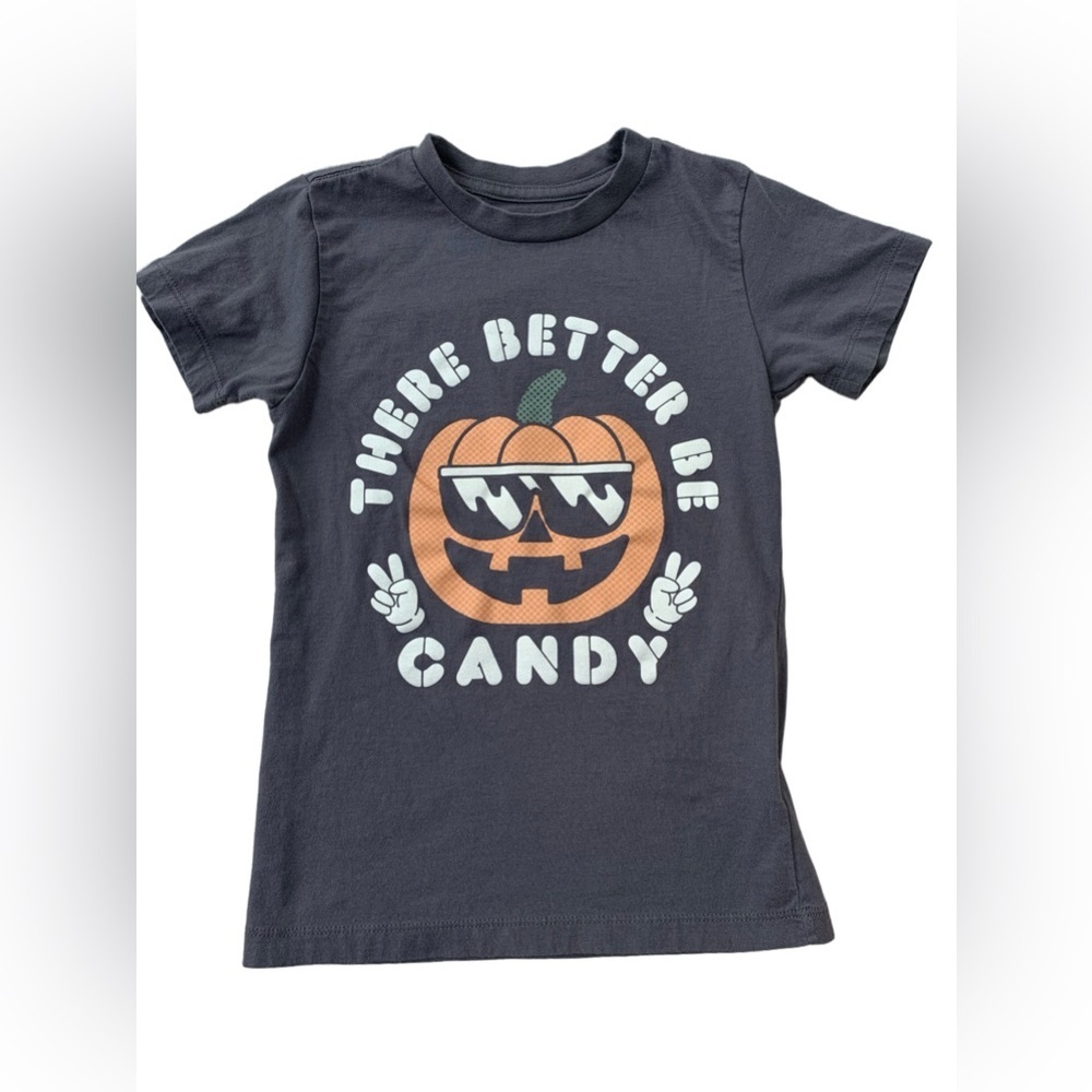 Tiny Whales Size 6 There Better Be Candy Pumpkin Halloween Tee